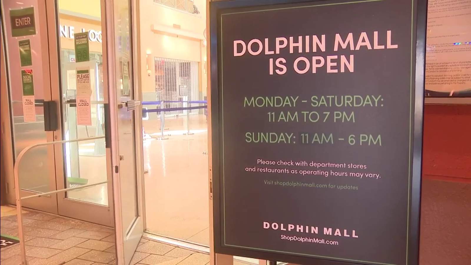 Dolphin Mall reopens, but don’t expect it to look the same