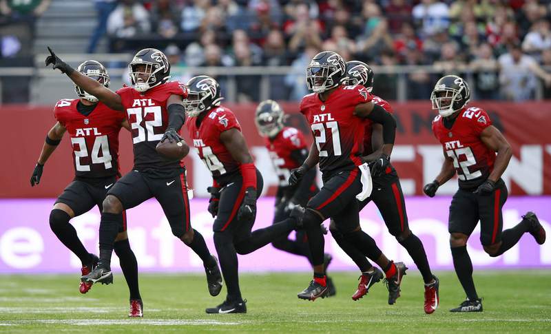 Ryan, Pitts lead Falcons past Jets 27-20 in London