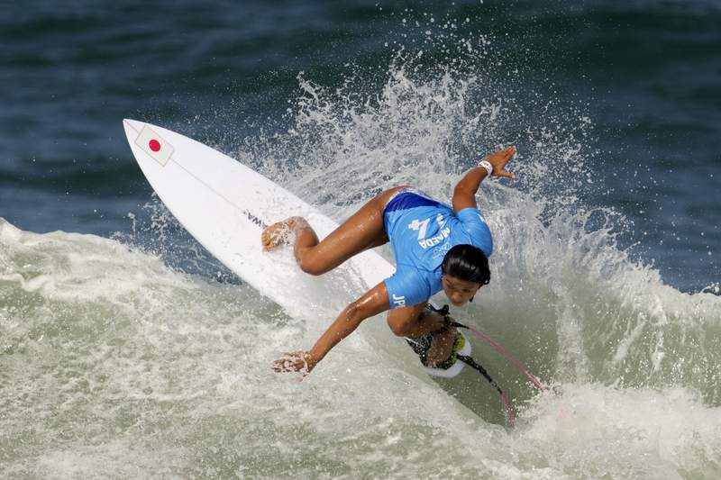 Nerves, joy, and modest waves at surfing's Olympic debut
