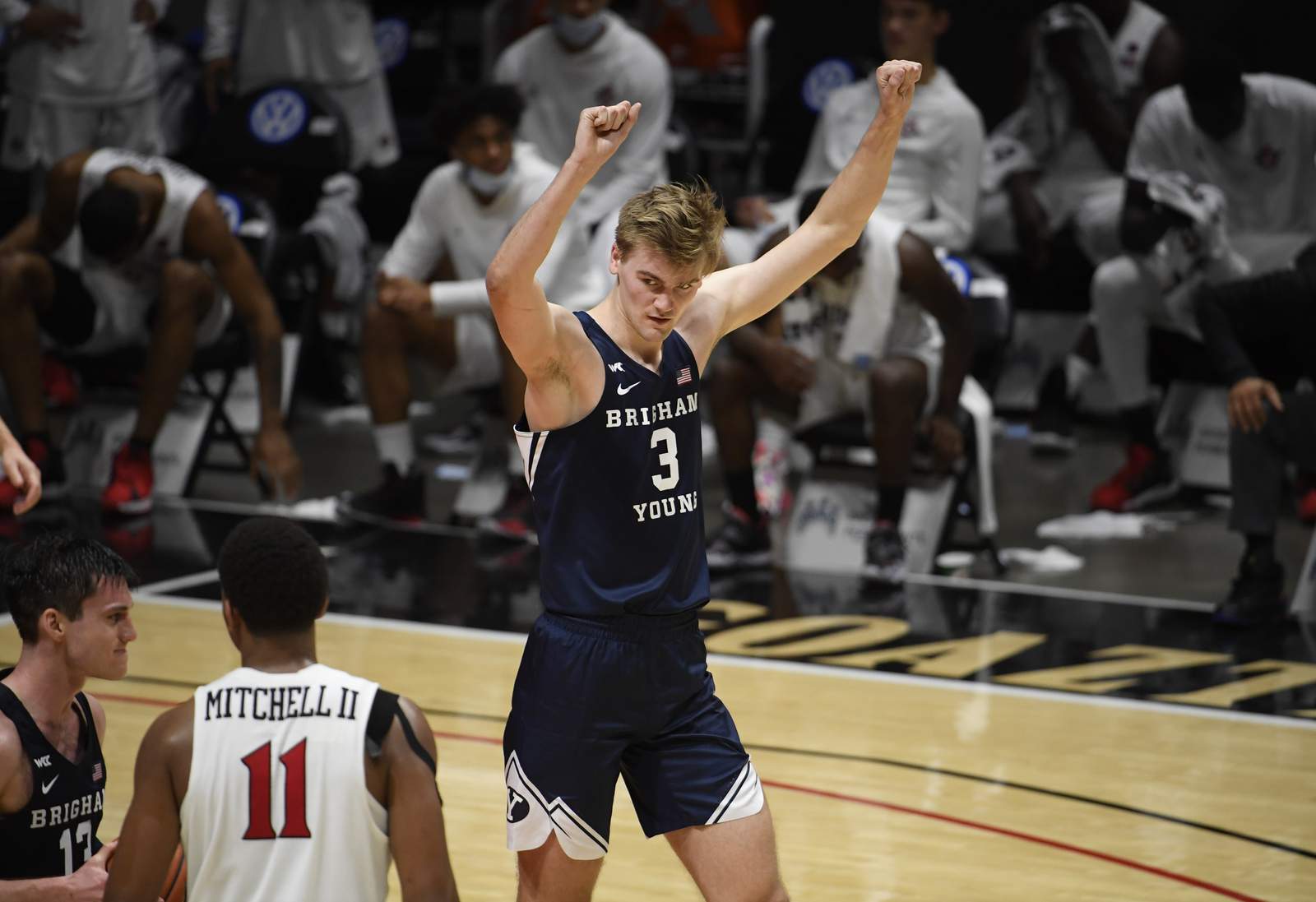 BYU beats No. 18 San Diego St despite Mitchell's 35 points