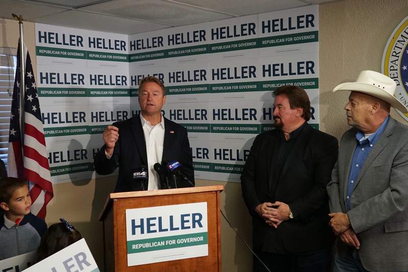 Republican Dean Heller announces run for governor of Nevada