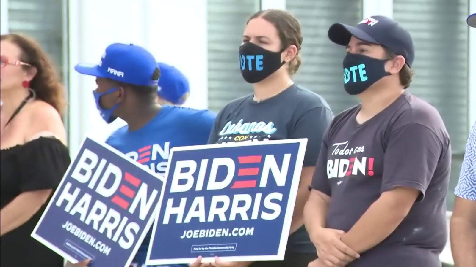 Biden-Harris supporters hold drive-up rally in Wynwood on final day of early voting