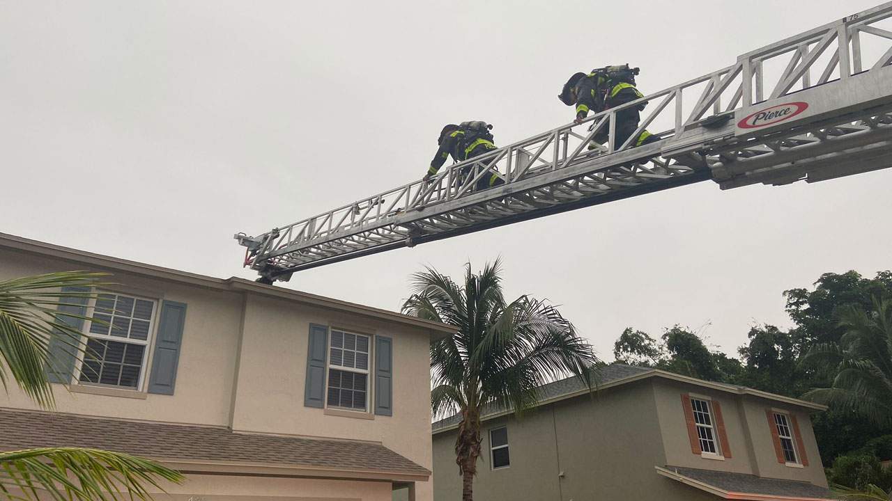 Lightning strikes home on Lucky Lane