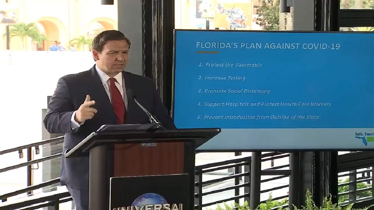 Florida Gov. Ron DeSantis says OK to Phase 2, but not for South Florida