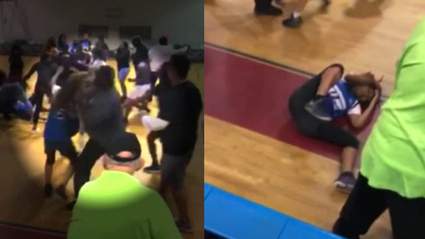 Video Man Seen Punching Teen During High School Basketball Fight