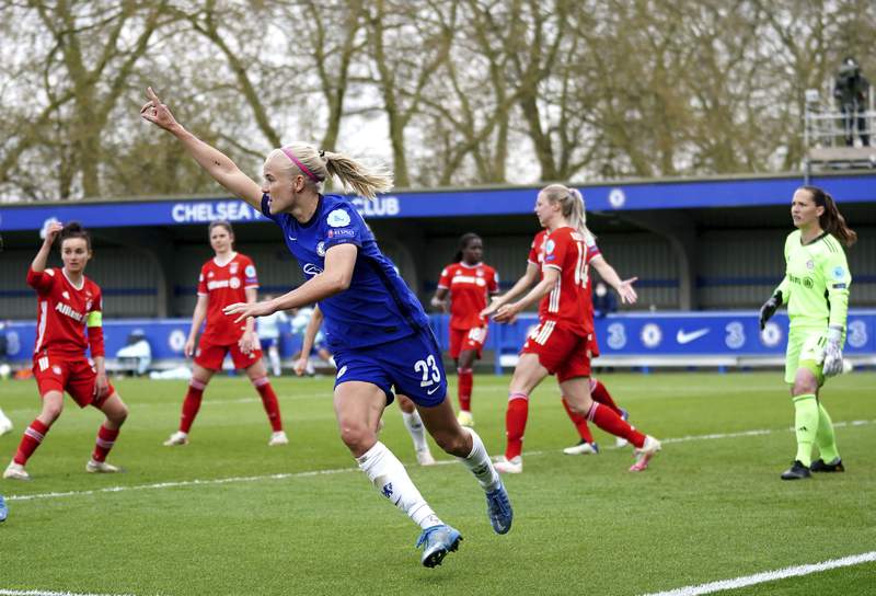 Chelsea, Barça reach WCL final after Harder, Martens shine