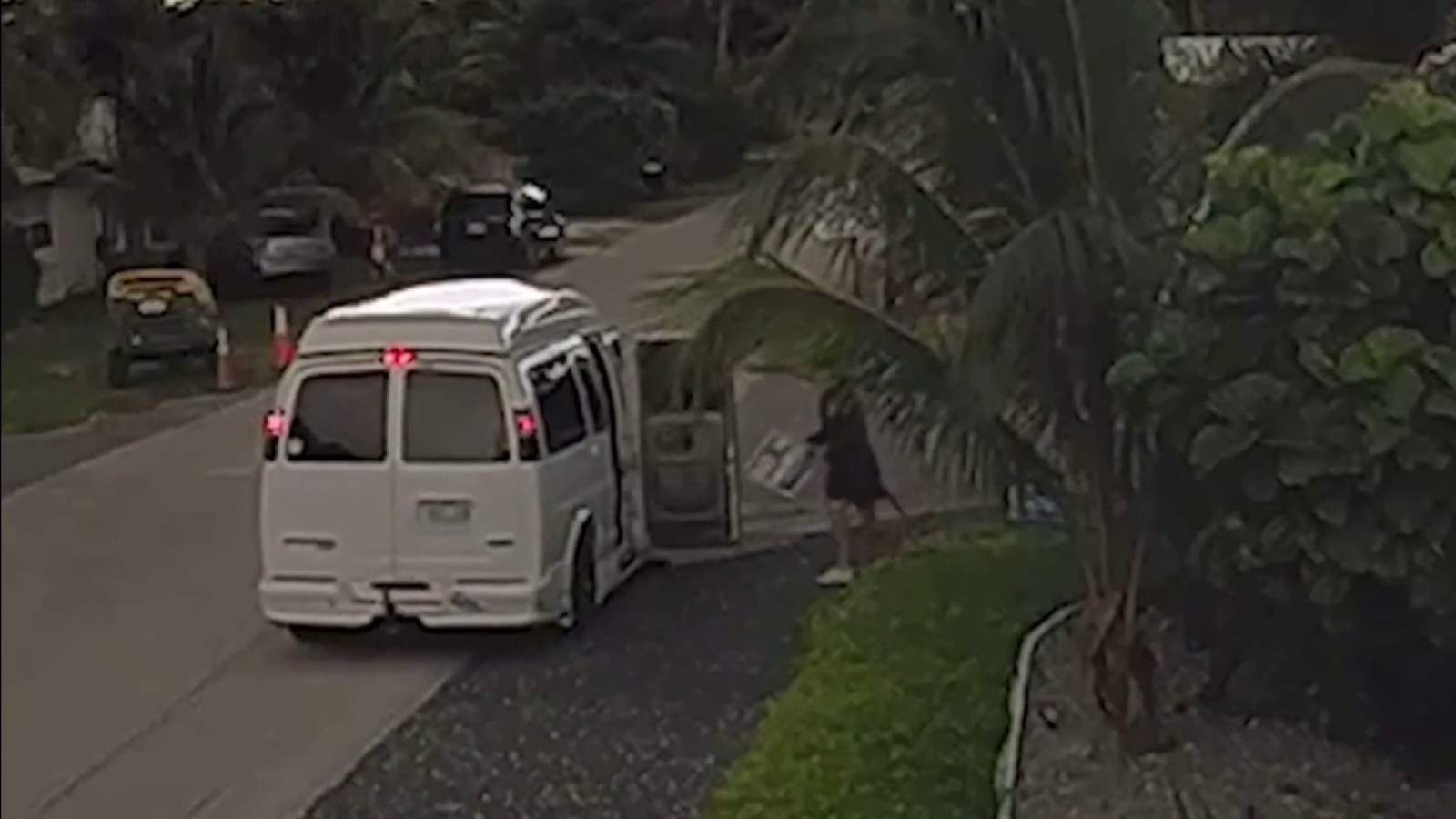 Surveillance footage captures thief snatching Joe Biden yard sign in broad daylight