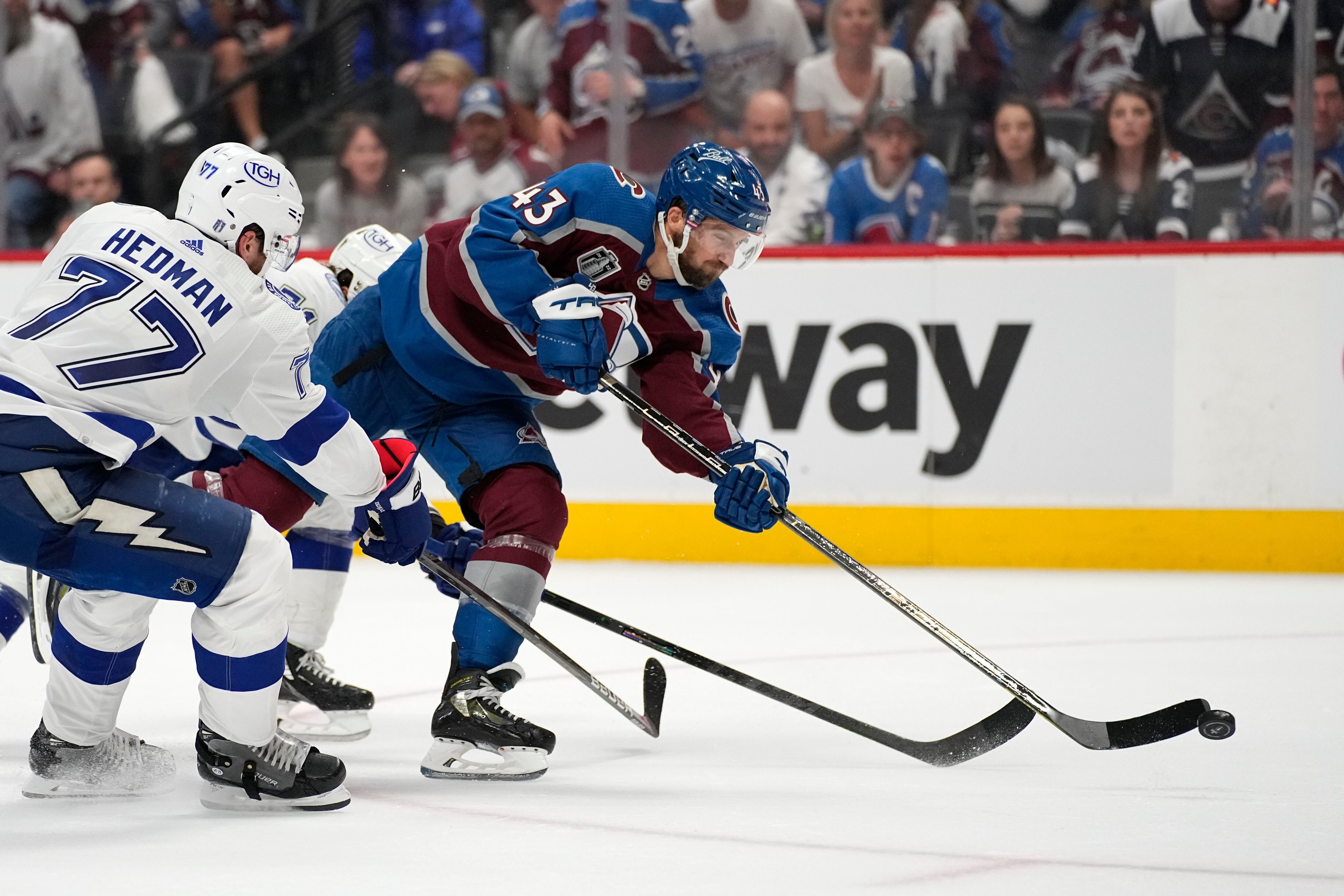 Avalanche rout Lightning to take 2-0 lead in Cup Final