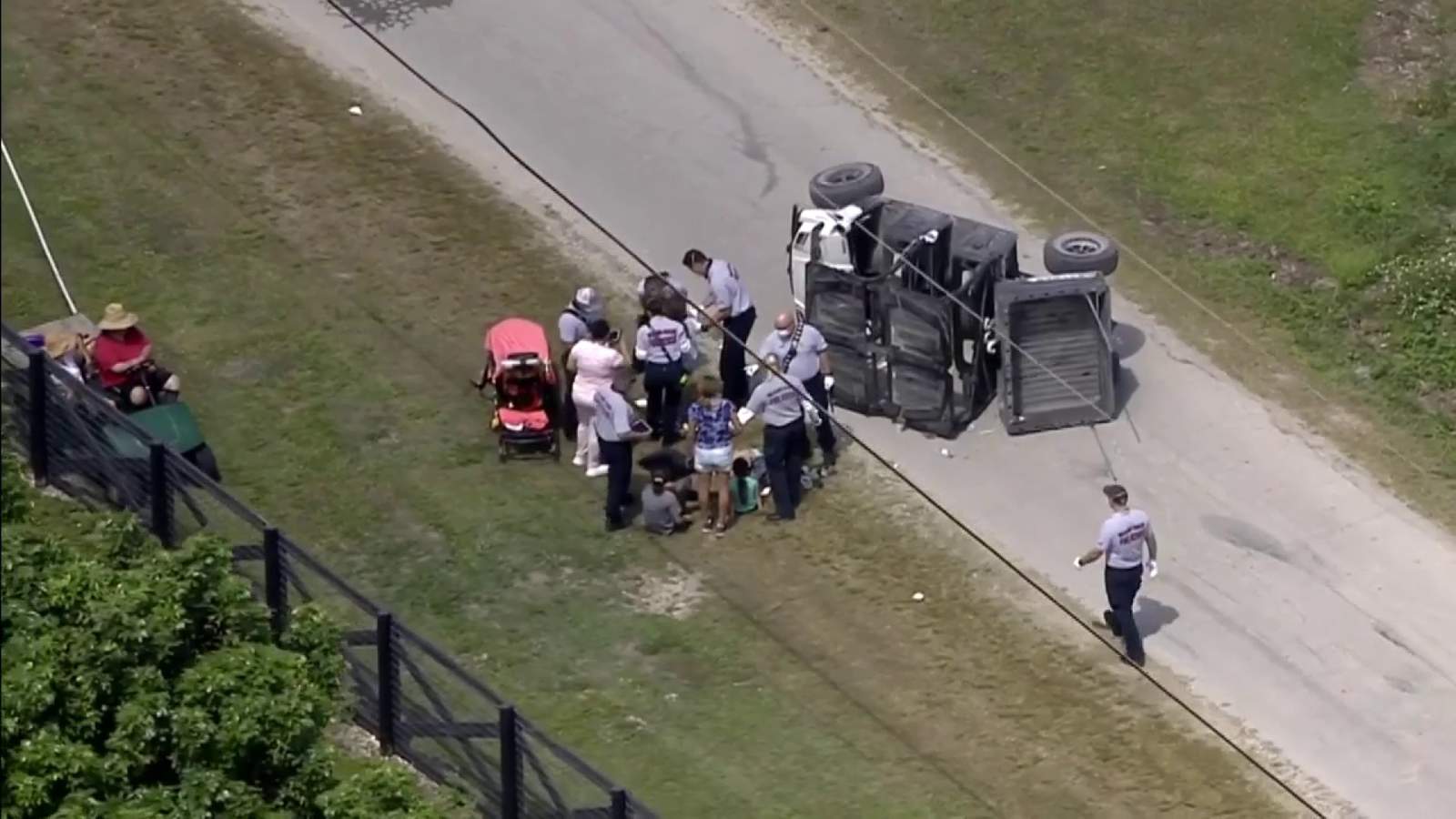 4 minors injured after off-road utility vehicle overturns in rural southwest Miami-Dade