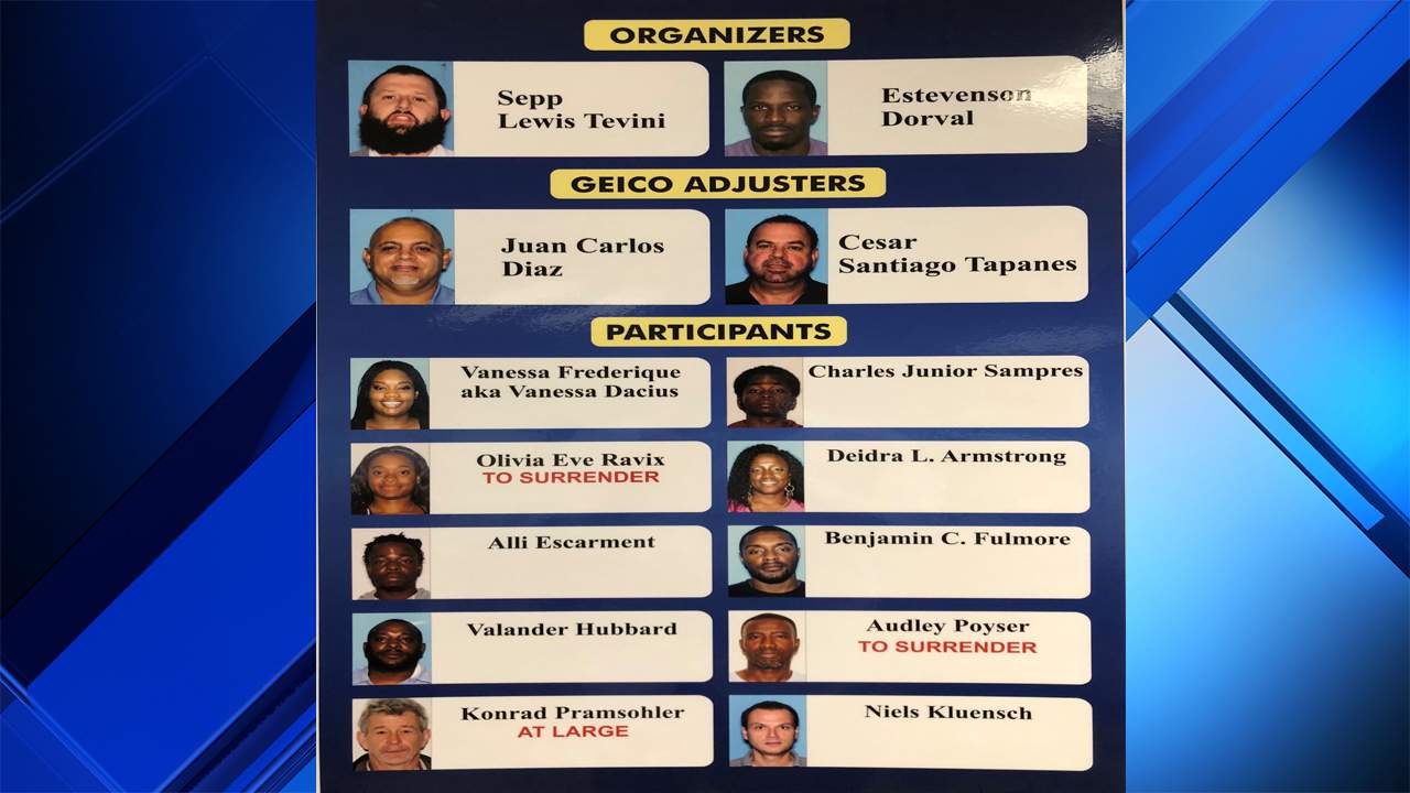 14 Charged In Miami Dade County Auto Insurance Fraud Scheme Prosecutors Say