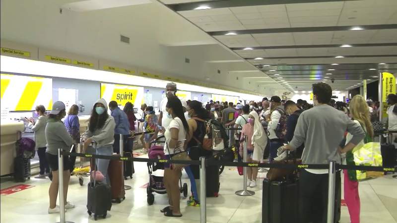 Major delays for Spirit Airlines flights at Fort Lauderdale-Hollywood International Airport