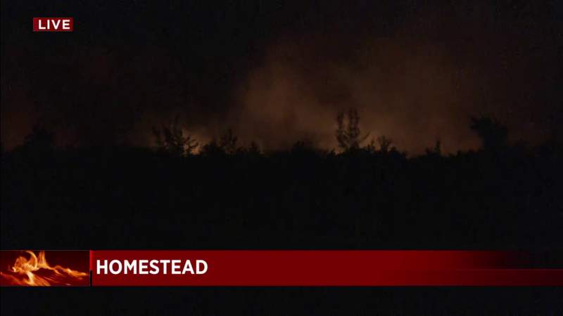 Wildland firefighters warn Miami-Dade residents about smoke from remote brush fire