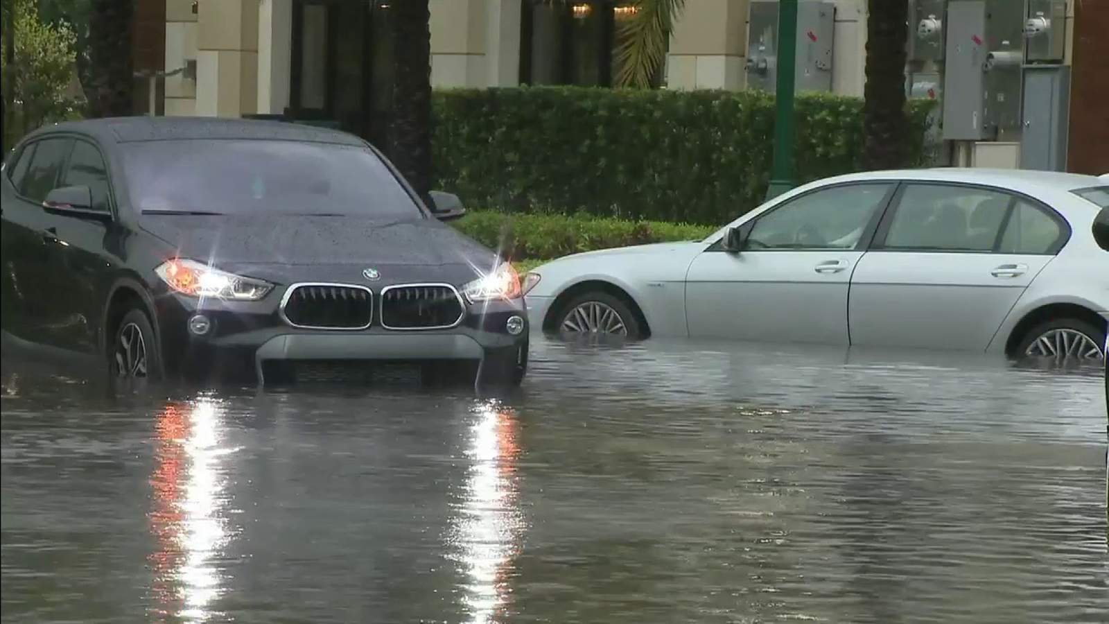 Flash flood warning in effect: South Floridians deal with rainfall, tornado, dangerous roads