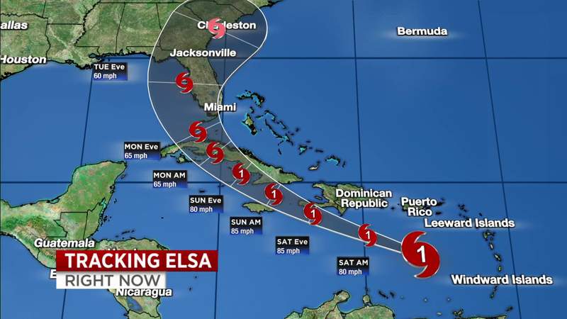 Florida remains in Hurricane Elsa’s long-range forecast path