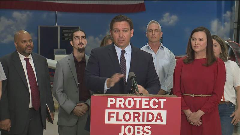 DeSantis announces lawsuit after federal contractors ordered to be vaccinated