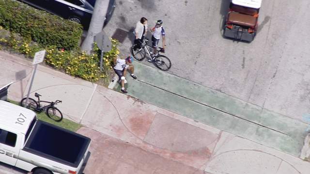 2 bicyclists struck by vehicle in Key Biscayne, authorities say