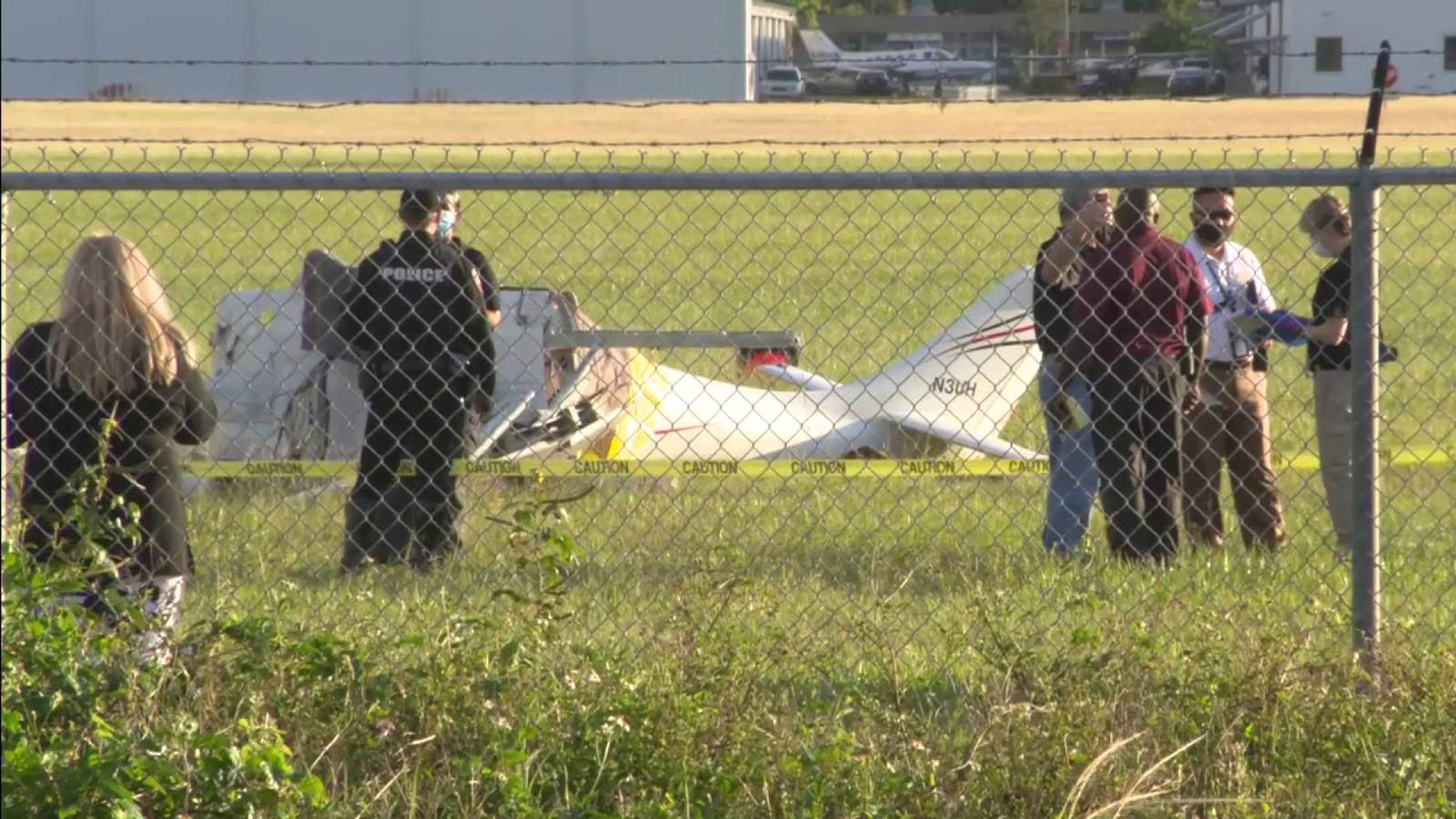 Plane crashes near runway at North Perry Airport in Pembroke Pines, killing pilot