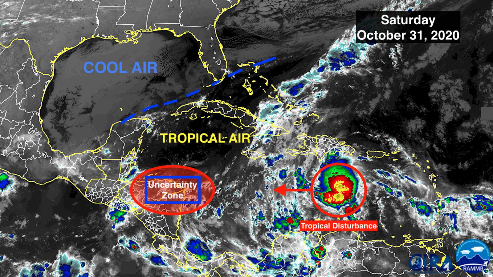 Caribbean disturbance is close to becoming a tropical depression or storm