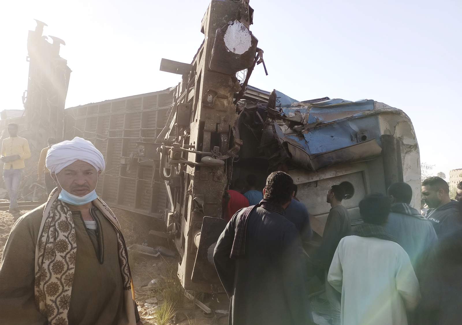 Trains crash in southern Egypt, killing at least 32