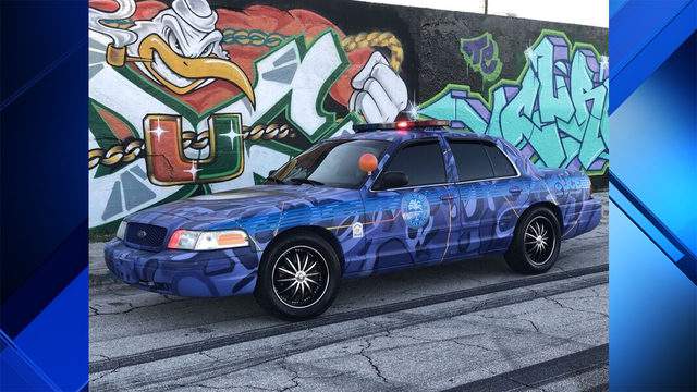 City of Miami police car gets colorful makeover