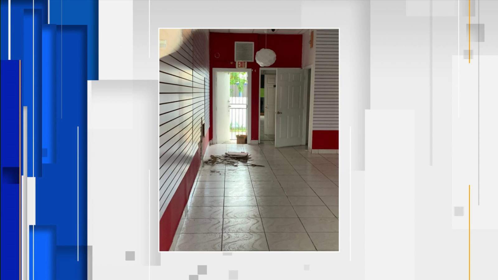 Store owner warns others of burglars who break in through walls