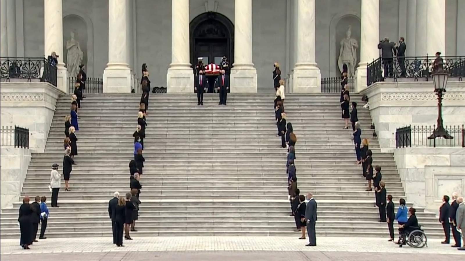 Private Capitol ceremony final goodbye to Justice Ruth Bader Ginsburg