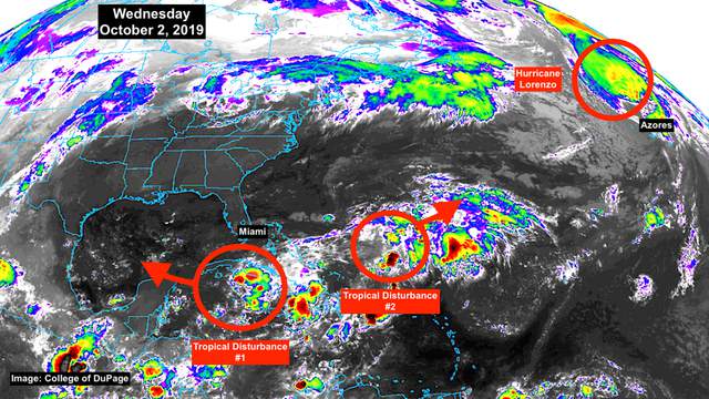 Tropical disturbance causes rainy, cloudy few days in South Florida