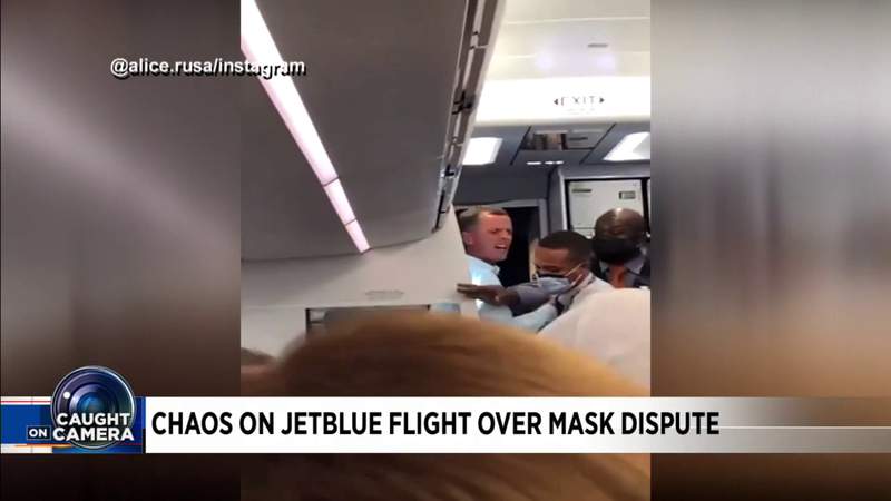 Outburst over mask on Fort Lauderdale flight caught on camera