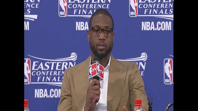 Looking calm in khaki: Wade's Game 7 style