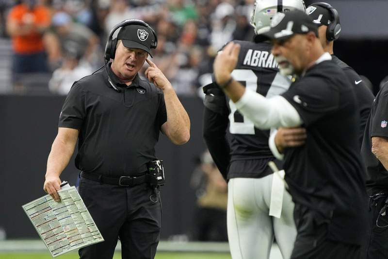 Jon Gruden again says he's not a racist after Raiders loss
