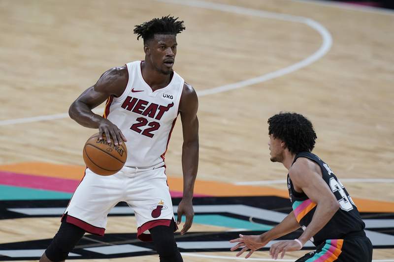 Adebayo, Butler lead Heat by Spurs for third straight win