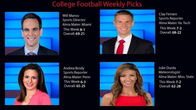 Local10 Com College Football Picks Week 8 Results