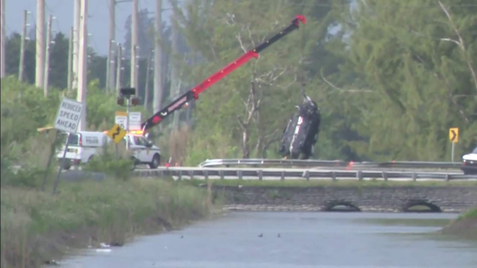 3 people dead, 1 injured after car plunges into canal near Homestead International Speedway