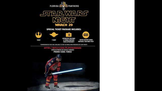 Panthers to host Star Wars night