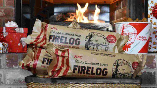 KFC is selling a fire log that smells like fried chicken