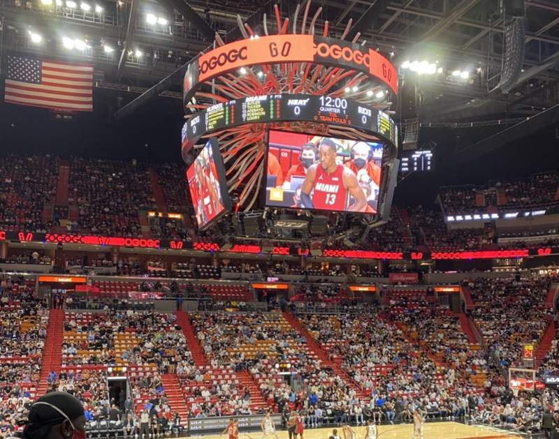 Everyone seated at the Miami Heat season opener received a free cryptocurrency NFT