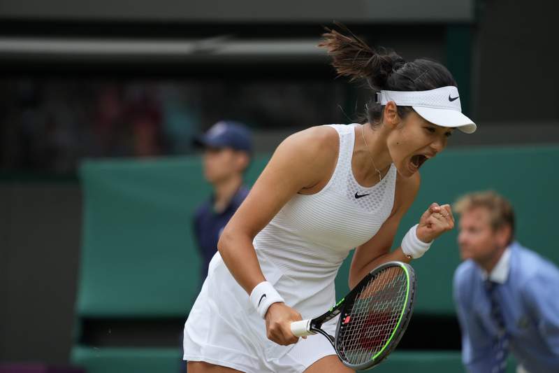 Britain's Raducanu, 18, joins Gauff, 17, in Wimbledon Week 2