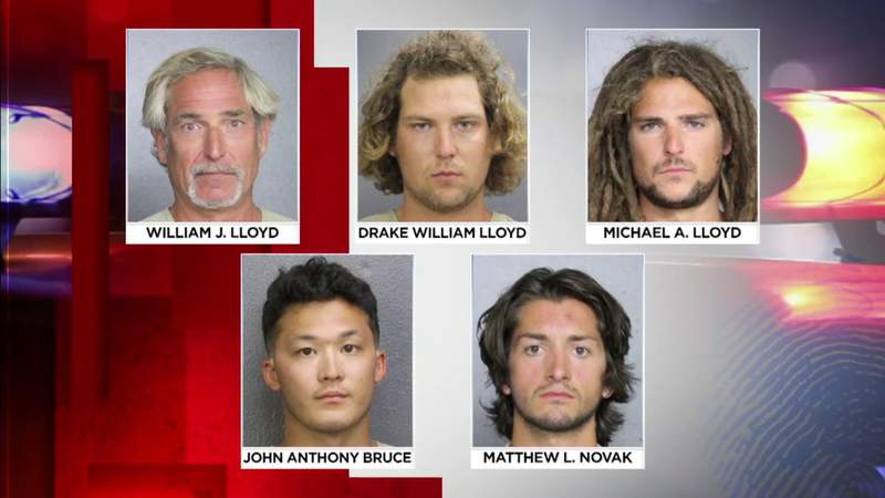 Caught on camera: 5 men arrested after disturbance over mask mandate at Fort Lauderdale airport