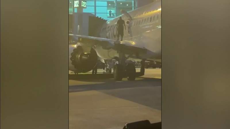 Police: Passenger opens plane door, jumps on wing
