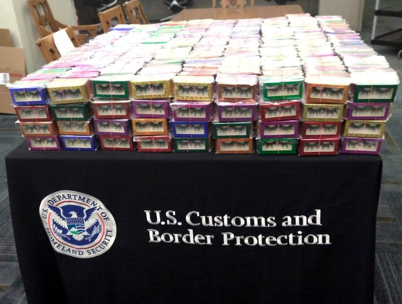 Eye-popping 6,000 false lashes seized at New Orleans airport