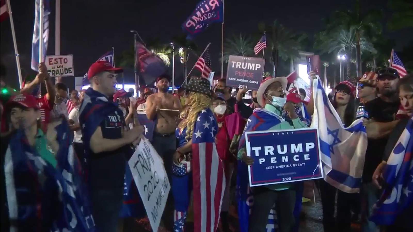Trump supporters in Miami-Dade say reelection is being stolen from him
