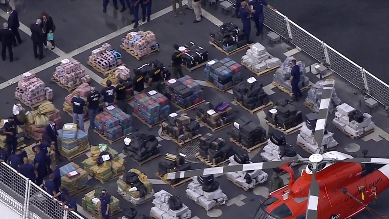 Coast Guard offloads about 30,000 pounds of drugs at Port Everglades
