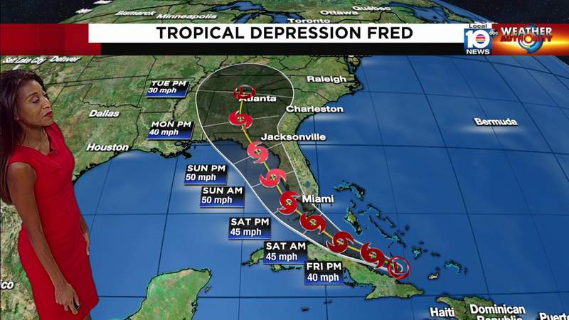 Tracking Fred: Heavy rainfall to cause flooding in parts of Florida