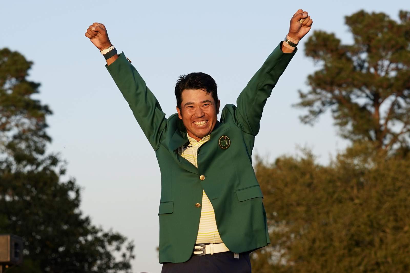 Matsuyama becomes first Japanese in Masters green jacket