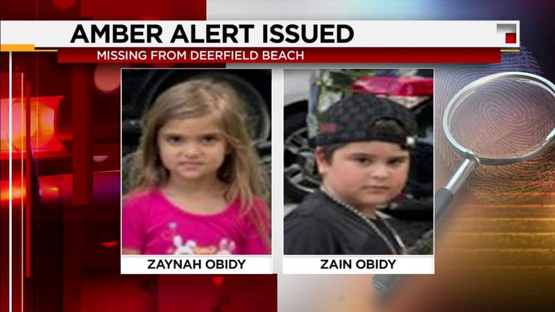 Amber Alert cancelled for 2 siblings out of Broward; children found safe