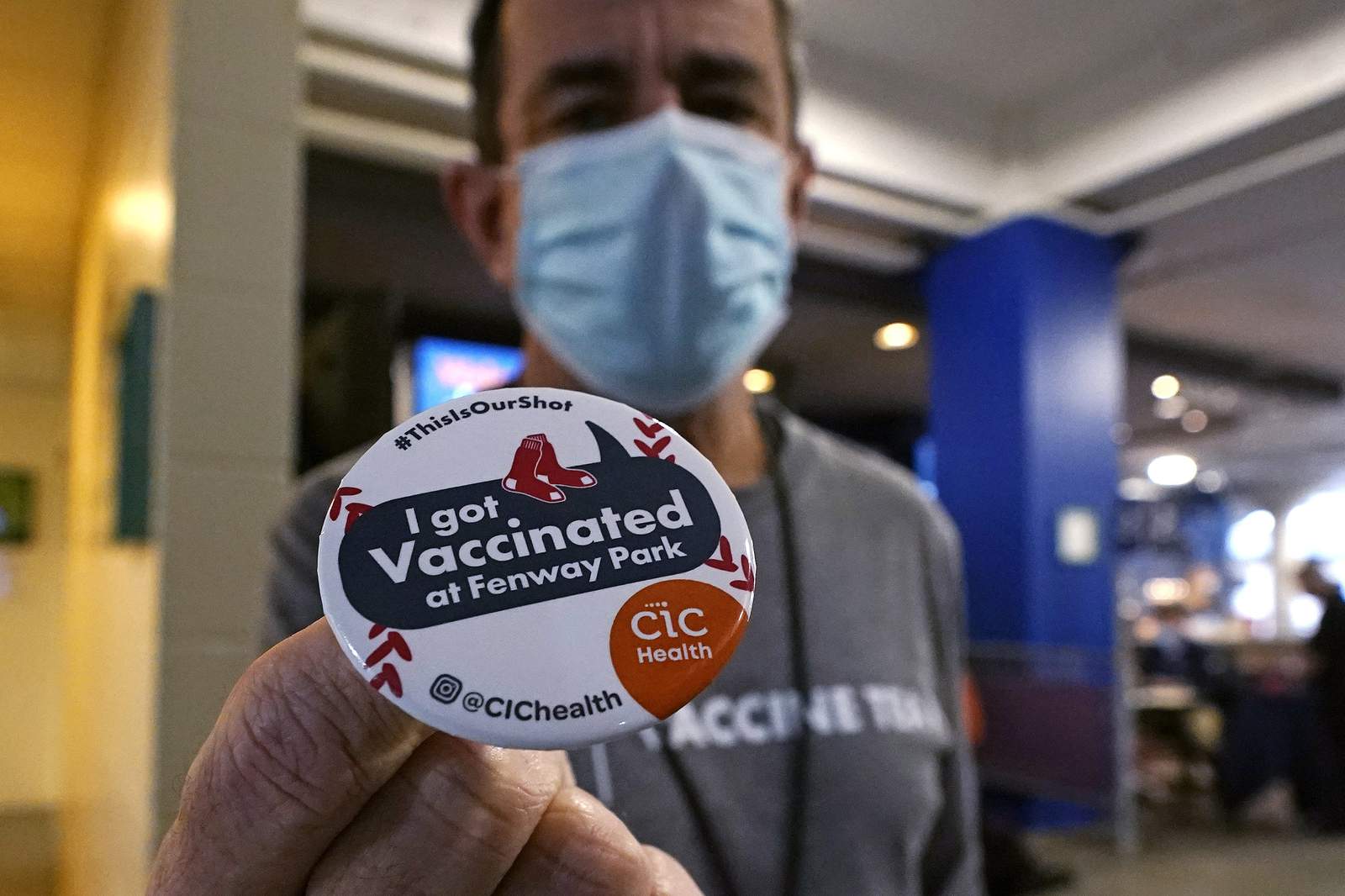 The Latest: Vaccinated congressman tests positive for virus