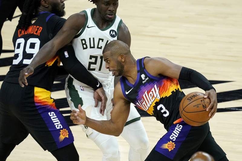 Paul carries Suns past Giannis, Bucks in NBA Finals opener