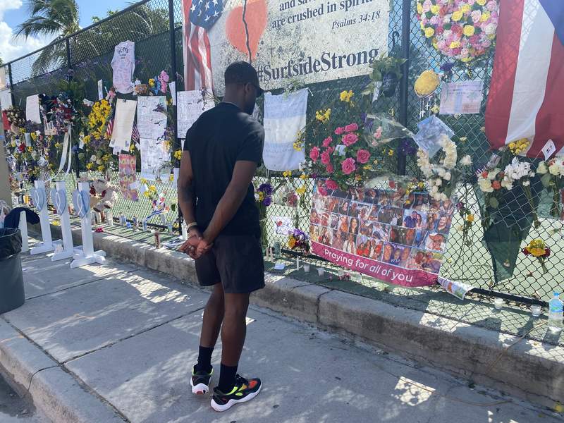 Dwyane Wade visits Surfside, meets with search team