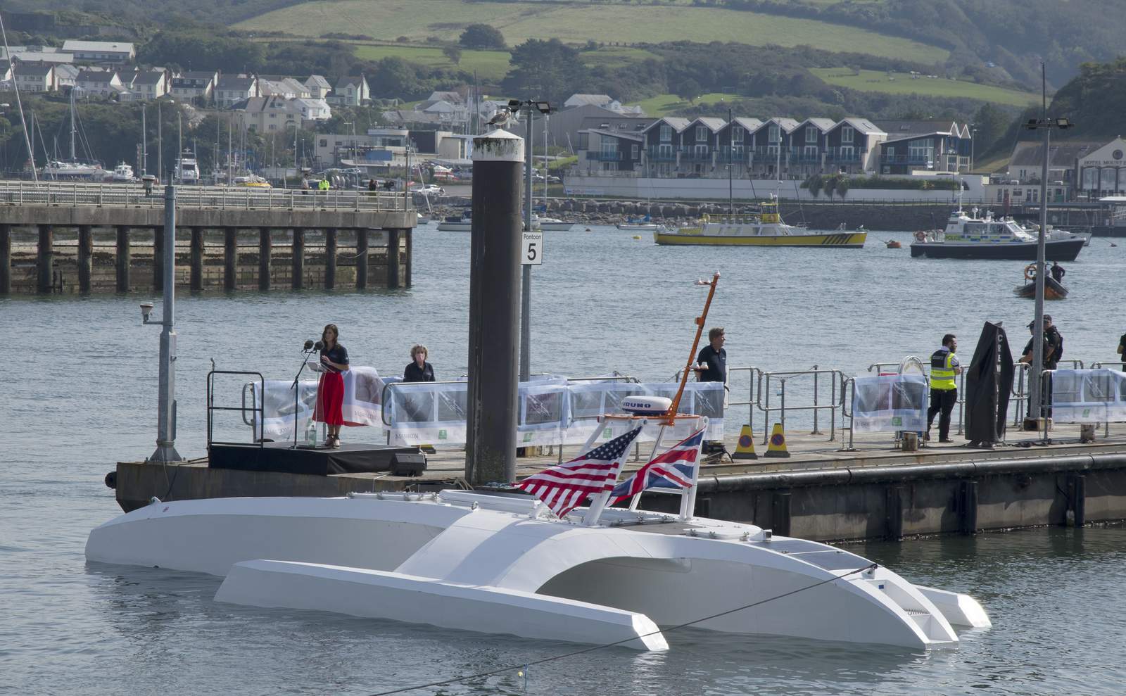 High-tech UK-US ship launched on 400th Mayflower anniversary