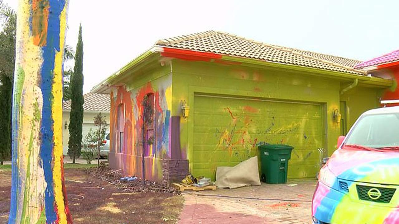Florida Homeowner Sued By Neighbors After Splashing Paint All Over